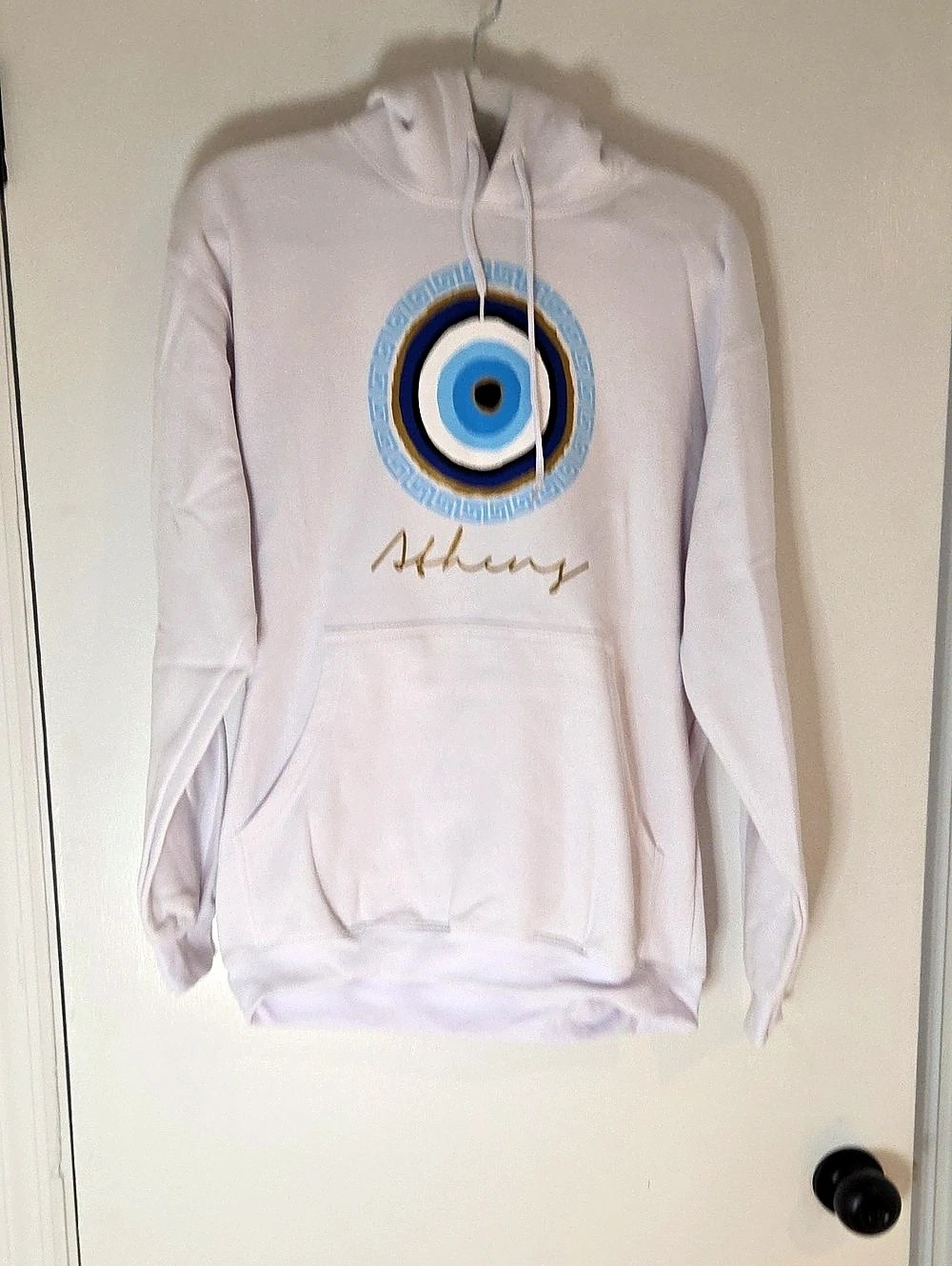 White Athens Hoodie